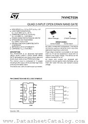 74VHCT03A datasheet pdf SGS Thomson Microelectronics