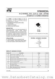 STB55NF03L datasheet pdf SGS Thomson Microelectronics