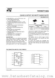 74VHCT132A datasheet pdf SGS Thomson Microelectronics