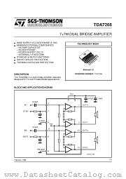 TDA7266 datasheet pdf SGS Thomson Microelectronics