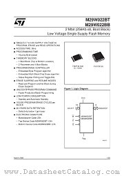 M29W022BB datasheet pdf SGS Thomson Microelectronics