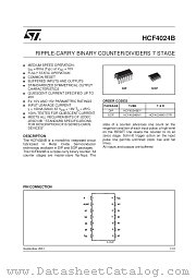 HCF4024BEY datasheet pdf SGS Thomson Microelectronics