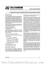 AN247 datasheet pdf SGS Thomson Microelectronics