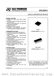 STLC5411P datasheet pdf SGS Thomson Microelectronics