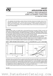 AN1537 datasheet pdf SGS Thomson Microelectronics