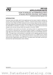 AN1448 datasheet pdf SGS Thomson Microelectronics