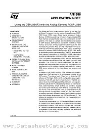 AN1386 datasheet pdf SGS Thomson Microelectronics