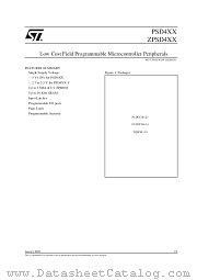 PSD401A1 datasheet pdf SGS Thomson Microelectronics