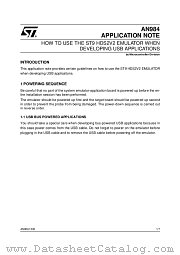 AN984 datasheet pdf SGS Thomson Microelectronics