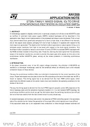 AN1288 datasheet pdf SGS Thomson Microelectronics