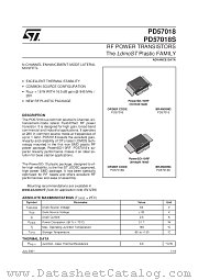 PD57018 datasheet pdf SGS Thomson Microelectronics