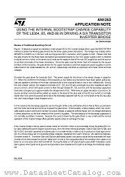 AN1263 datasheet pdf SGS Thomson Microelectronics