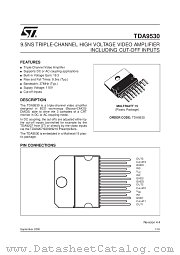 TDA9530 datasheet pdf SGS Thomson Microelectronics