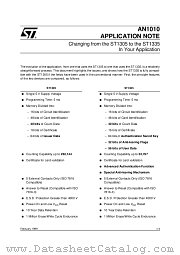 AN1010 datasheet pdf SGS Thomson Microelectronics