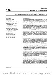 AN1097 datasheet pdf SGS Thomson Microelectronics