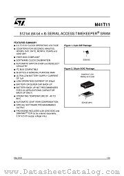 M41T11 datasheet pdf SGS Thomson Microelectronics