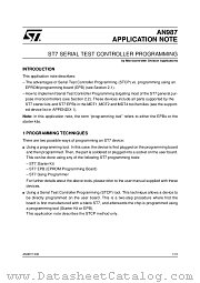 AN987 datasheet pdf SGS Thomson Microelectronics