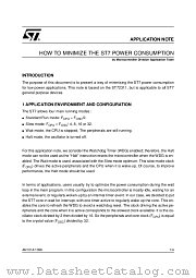 AN1014 datasheet pdf SGS Thomson Microelectronics