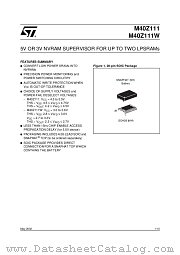 M40Z111W datasheet pdf SGS Thomson Microelectronics