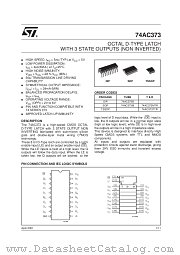 74AC373B datasheet pdf SGS Thomson Microelectronics