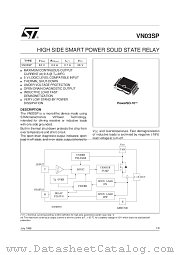 VN03SP datasheet pdf SGS Thomson Microelectronics