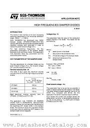 AN874 datasheet pdf SGS Thomson Microelectronics