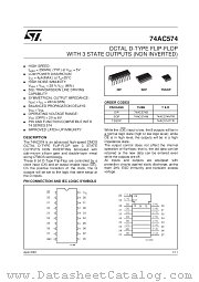 74AC574M datasheet pdf SGS Thomson Microelectronics