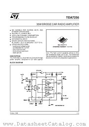 TDA7256 datasheet pdf SGS Thomson Microelectronics