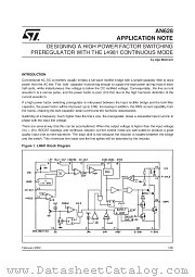 AN628 datasheet pdf SGS Thomson Microelectronics