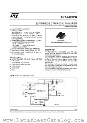 TDA7391PD datasheet pdf SGS Thomson Microelectronics