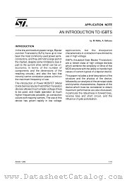 AN521 datasheet pdf SGS Thomson Microelectronics