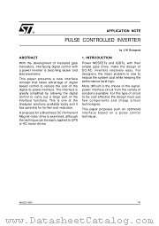 AN522 datasheet pdf SGS Thomson Microelectronics