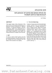 AN509 datasheet pdf SGS Thomson Microelectronics