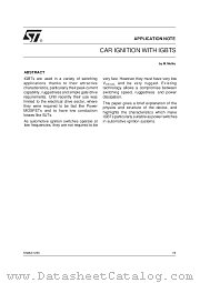 AN484 datasheet pdf SGS Thomson Microelectronics