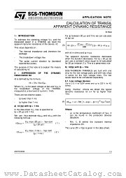 AN575 datasheet pdf SGS Thomson Microelectronics