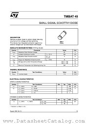 TMBAT49FILM datasheet pdf SGS Thomson Microelectronics