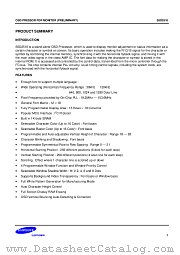 S5D2510 datasheet pdf Samsung Electronic