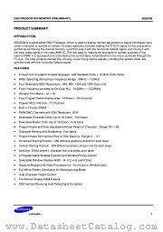 S5D2509 datasheet pdf Samsung Electronic