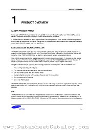 SAM87RI PRODUCT FAMILY datasheet pdf Samsung Electronic