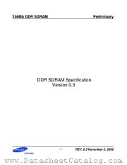 K4H560438B datasheet pdf Samsung Electronic