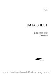 S1D2503X01-D0B0 datasheet pdf Samsung Electronic