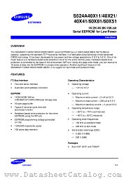 S524A40X11 datasheet pdf Samsung Electronic