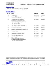 K7M803625M datasheet pdf Samsung Electronic