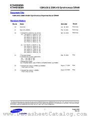 K7A403609A datasheet pdf Samsung Electronic