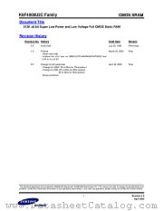 K6F4008U2C FAMILY datasheet pdf Samsung Electronic