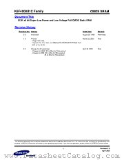 K6F4008U1C FAMILY datasheet pdf Samsung Electronic