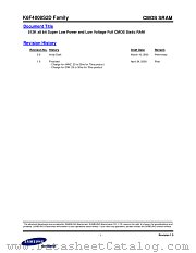 K6F4008S2D FAMILY datasheet pdf Samsung Electronic