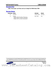 K6F2016U4D FAMILY datasheet pdf Samsung Electronic