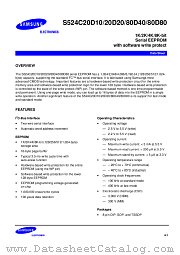 S524C20D10 S524C80D80 S524C80D40 S524C20 datasheet pdf Samsung Electronic