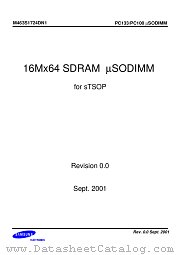 M463S1724DN1 datasheet pdf Samsung Electronic